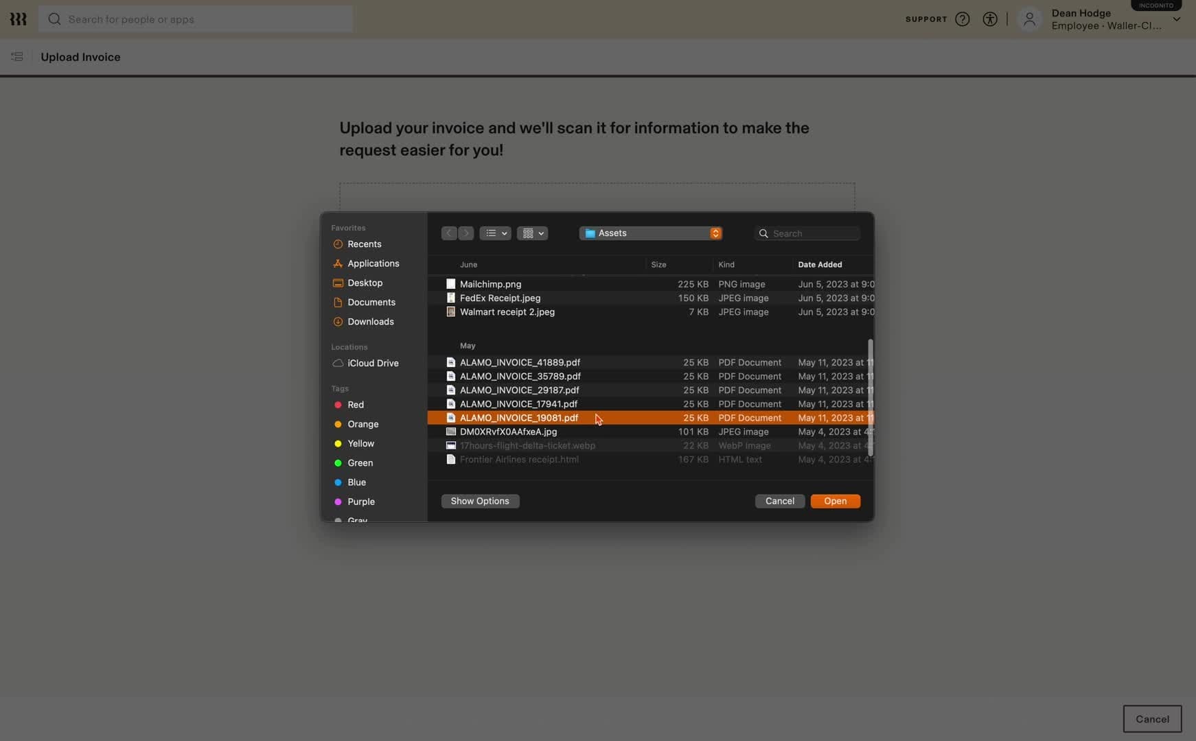 5) EE - Scan invoice - New Vendor.mov