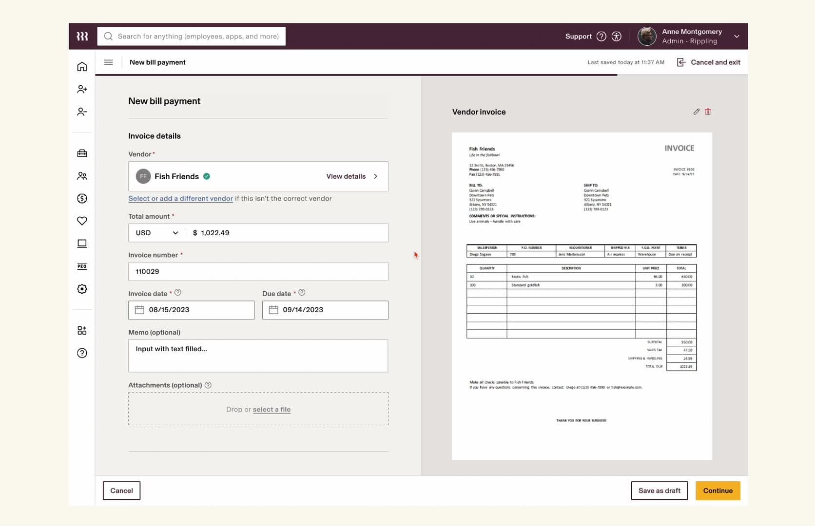 Bill Pay - Bill Manager Review - Previous Payment.mov