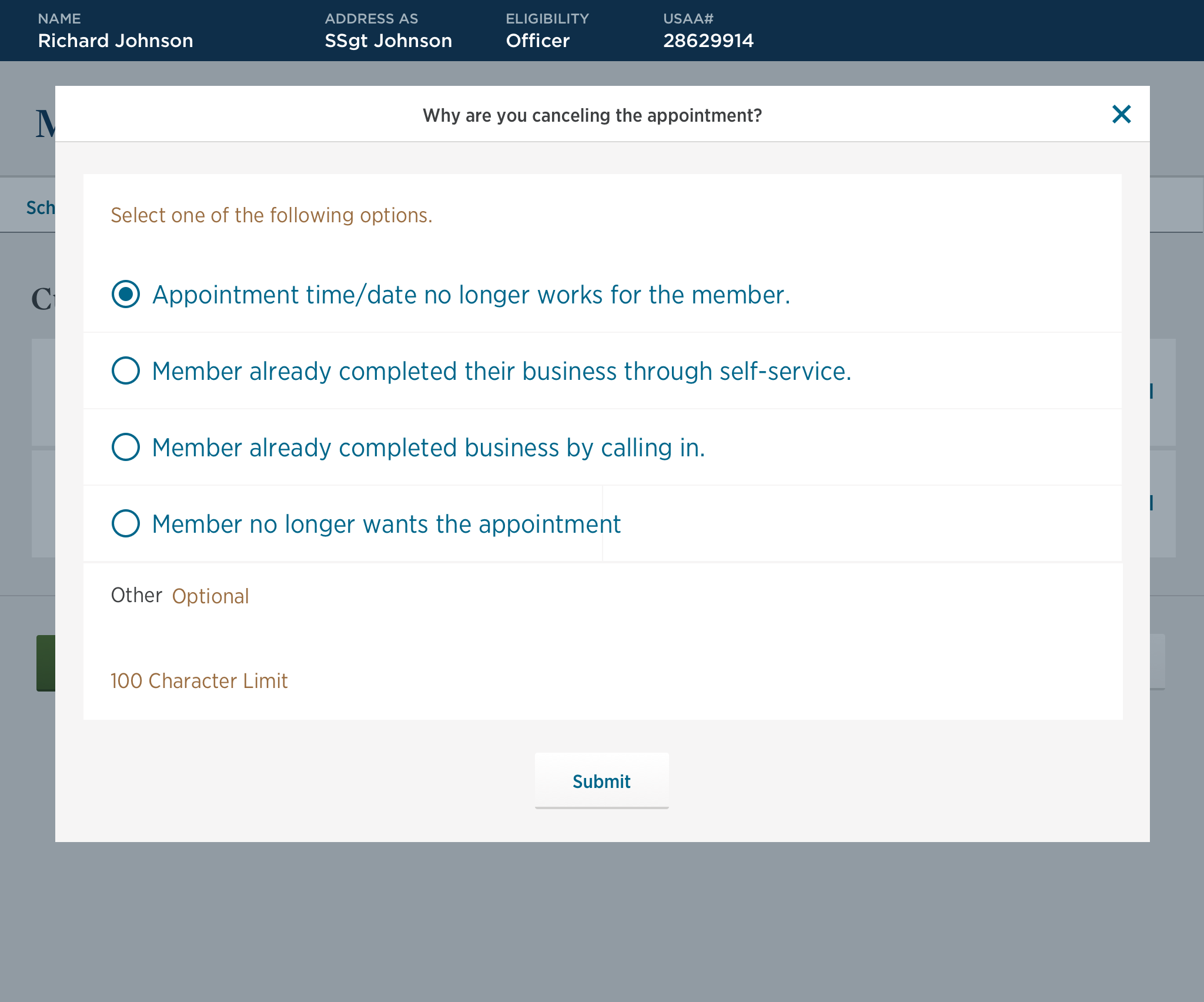 Canceling an appointment: why the member is canceling, from the time no longer working to finishing their business another way