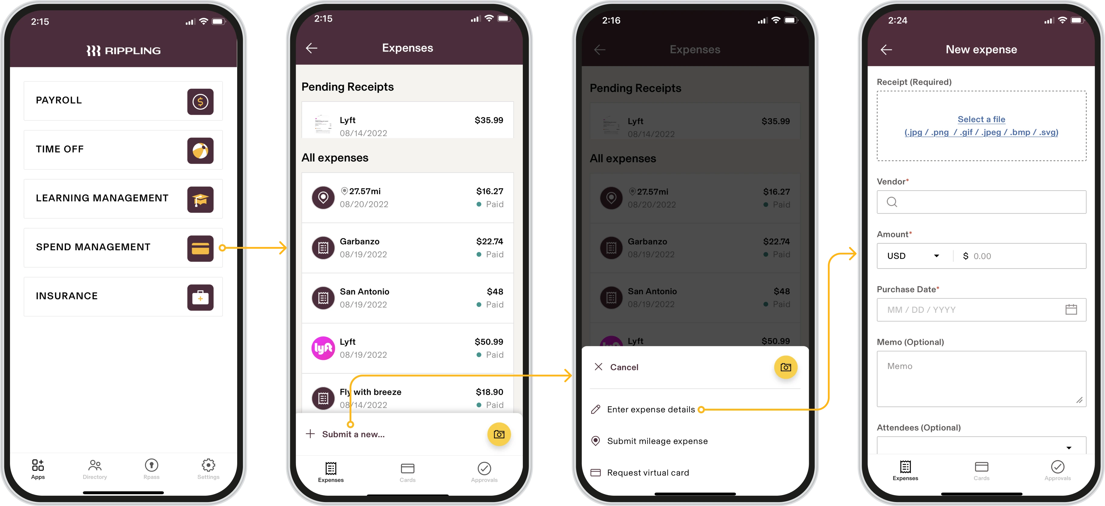 Audit legacy Rippling and Spend components