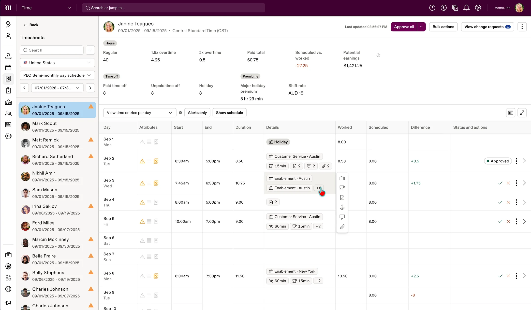 After: the redesigned attribute editing