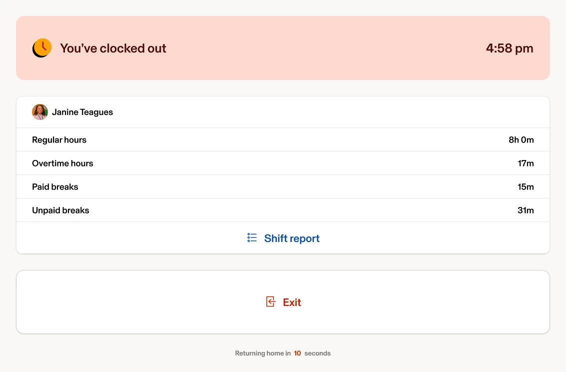 Timeclock Enter shift premiums — right state